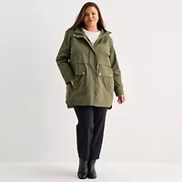 Liz Claiborne Womens Midweight Plus Anorak