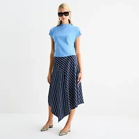 Worthington Womens Short Sleeve Mock Neck Top