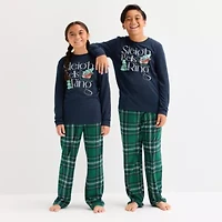 North Pole Trading Co. Big Kid Unisex Crew Neck Long Sleeve 2-pc. Matching Family Pajama Sets