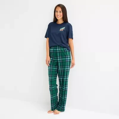 North Pole Trading Co. Sleigh Bells Ring Unisex Adult Crew Neck Short Sleeve Matching Family Pajama Top