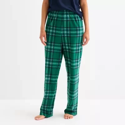 North Pole Trading Co. Sleigh Bells Ring Unisex Adult Microfleece Matching Family Pajama Pants