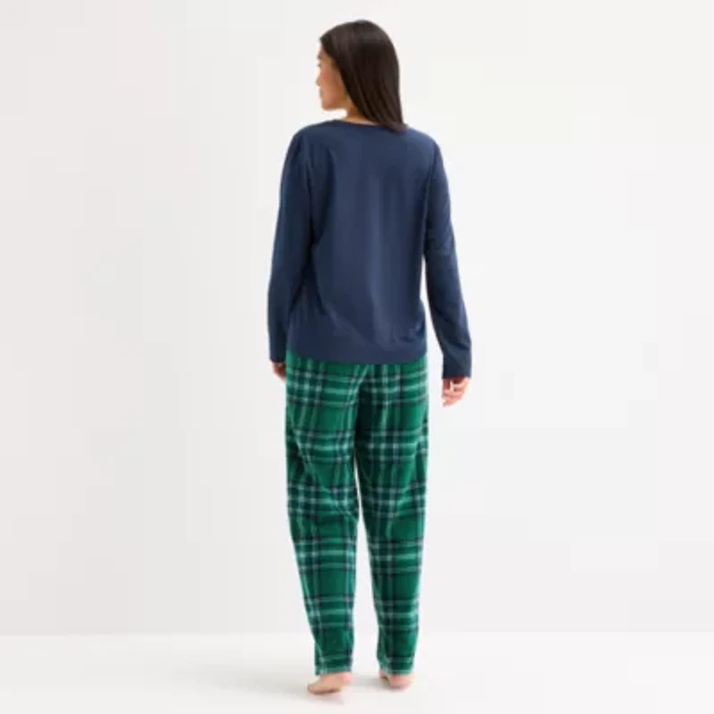 North Pole Trading Co. Womens Crew Neck Long Sleeve 2-pc. Matching Family Pajama Sets