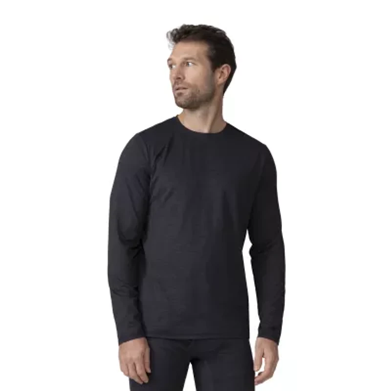 Free Country Mens Cloud Knit Crew Neck Long Sleeve Thermal Shirt