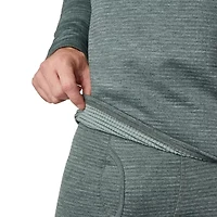 Free Country Mens Force Grid Crew Neck Long Sleeve Thermal Shirt