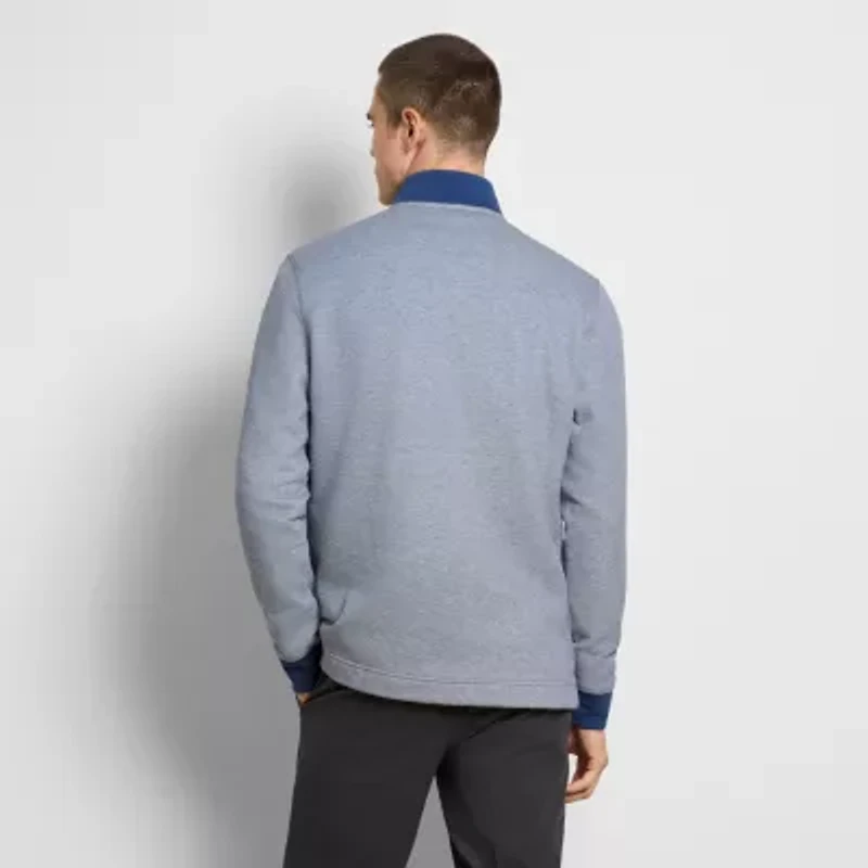 Van Heusen Essential Mens Long Sleeve Quarter-Zip Pullover Sweater