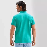 St. John's Bay Premium Stretch Mens Classic Fit Short Sleeve Polo Shirt