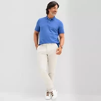 St. John's Bay Premium Stretch Mens Classic Fit Short Sleeve Polo Shirt