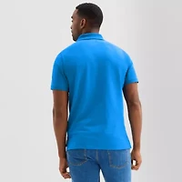 St. John's Bay Premium Stretch Mens Classic Fit Short Sleeve Polo Shirt