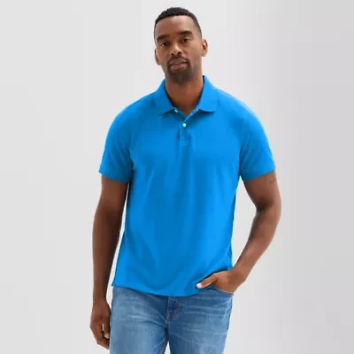 St. John's Bay Premium Stretch Mens Classic Fit Short Sleeve Polo Shirt
