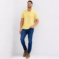 St. John's Bay Premium Stretch Mens Classic Fit Short Sleeve Polo Shirt