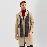 Stafford Wool Blend With Scarf Mens Topcoat Coat