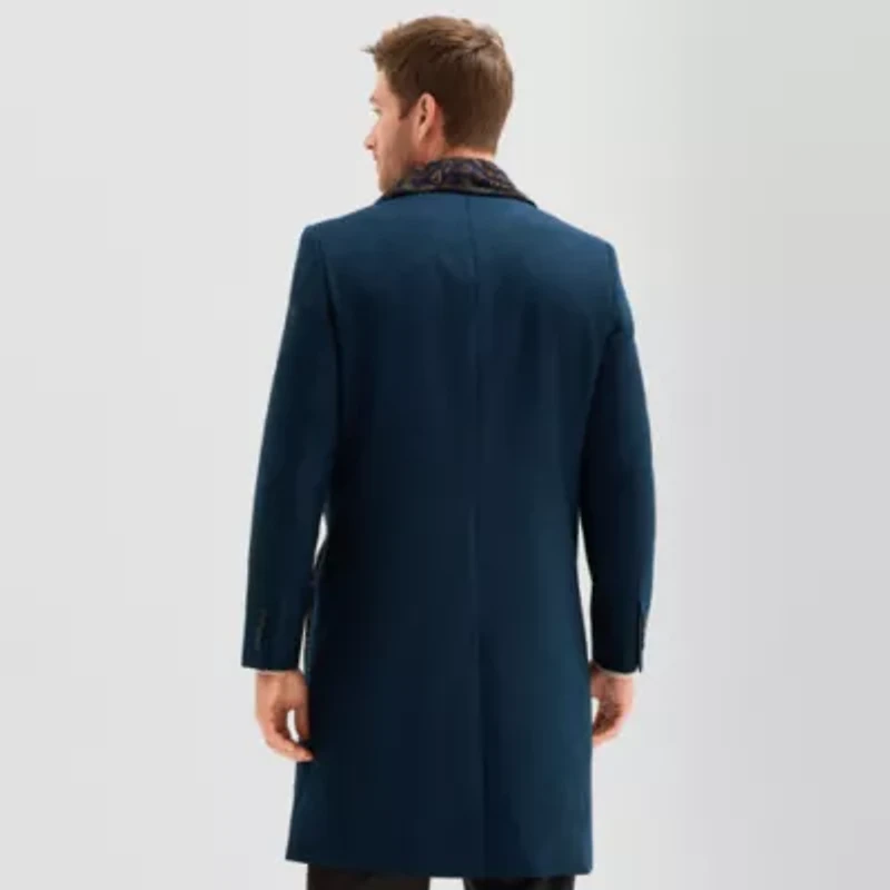 Stafford Wool Blend With Scarf Mens Topcoat Coat