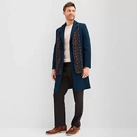 Stafford Wool Blend With Scarf Mens Topcoat Coat