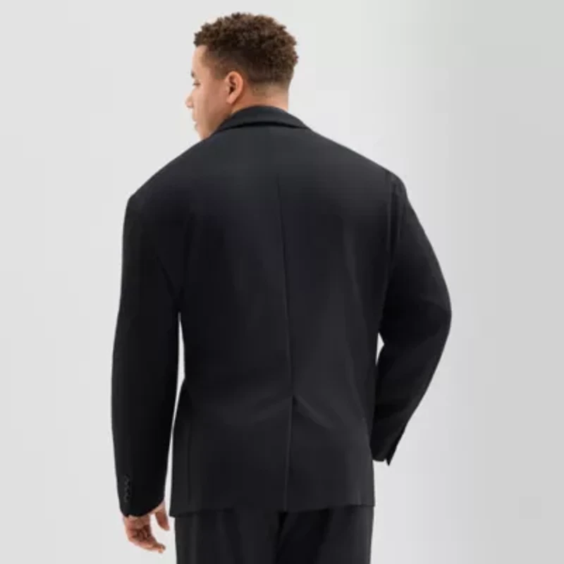 J. Ferrar Mens Big and Tall Stretch Fabric Regular Fit Sport Coat