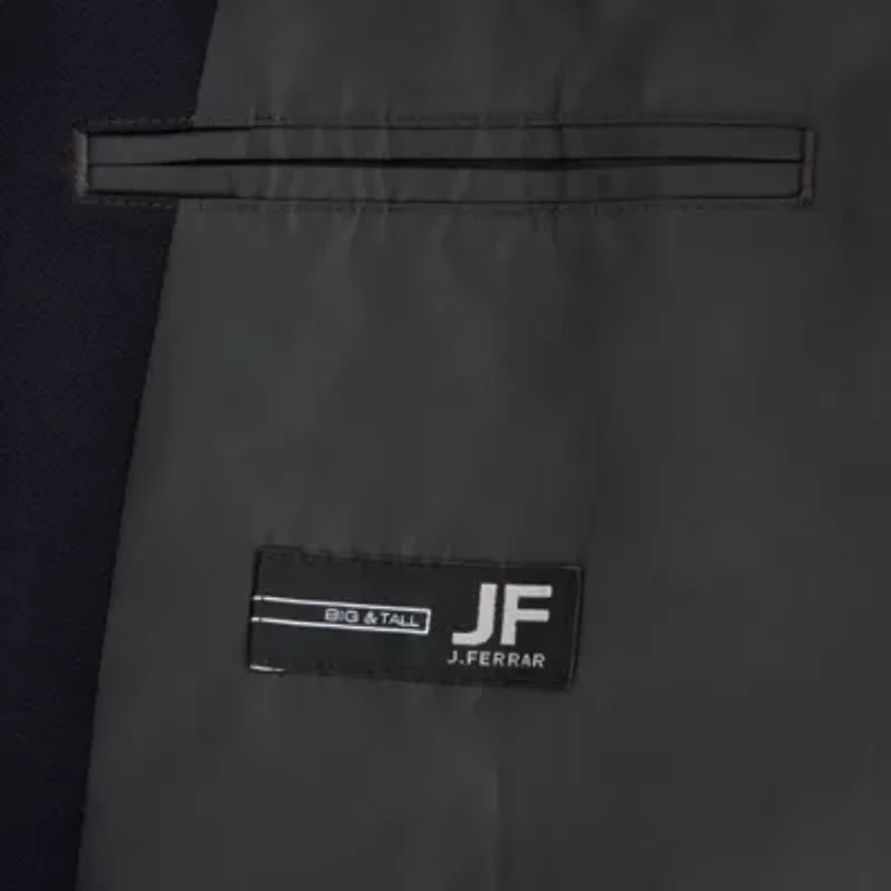 J. Ferrar Mens Big and Tall Stretch Fabric Regular Fit Sport Coat