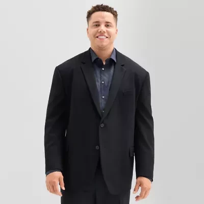 J. Ferrar Mens Big and Tall Stretch Fabric Regular Fit Sport Coat