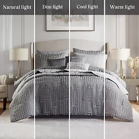 Madison Park Hayden 10-Piece Luxury Jacquard Comforter & Quilt Set