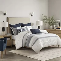 Madison Park Signature Murphy 8-pc Oversized Cotton Jacquard Comforter Set