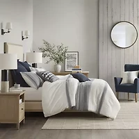 Madison Park Signature Murphy 8-pc Oversized Cotton Jacquard Comforter Set