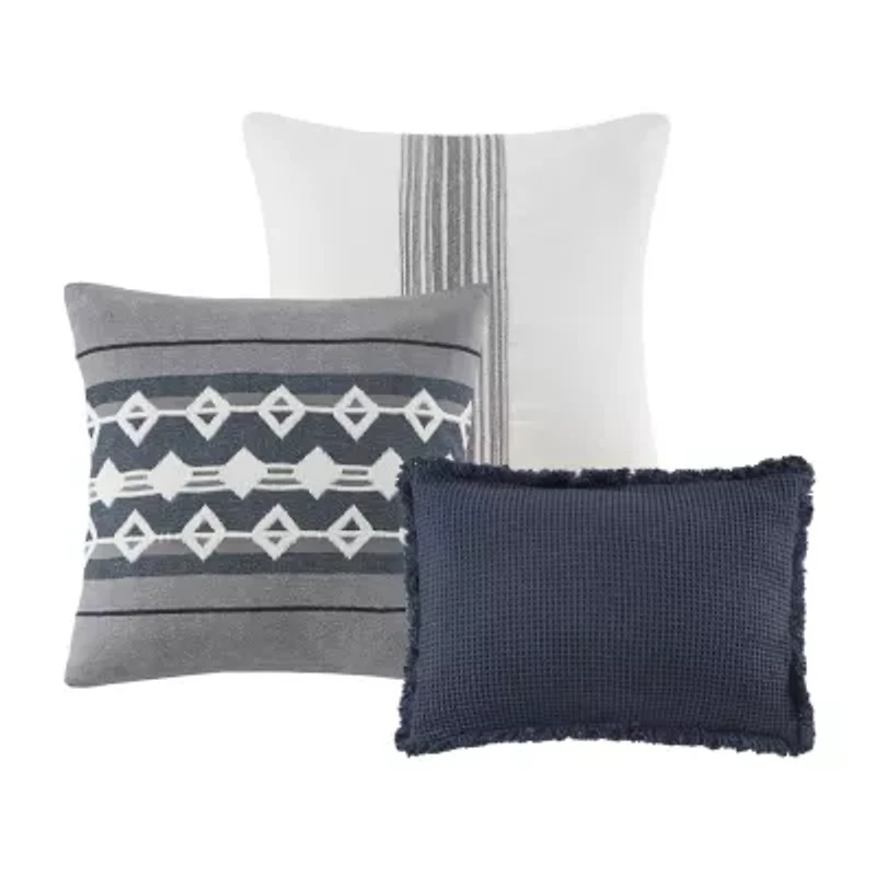 Madison Park Signature Murphy 8-pc Oversized Cotton Jacquard Comforter Set