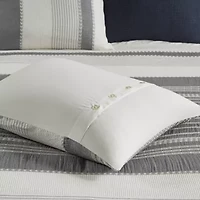 Madison Park Signature Murphy 8-pc Oversized Cotton Jacquard Comforter Set