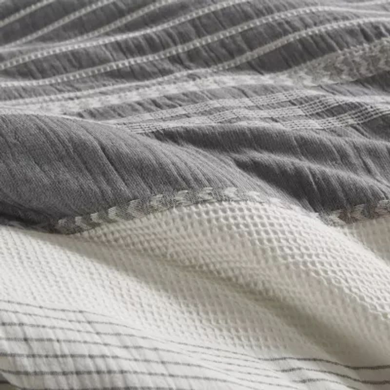 Madison Park Signature Murphy 8-pc Oversized Cotton Jacquard Comforter Set