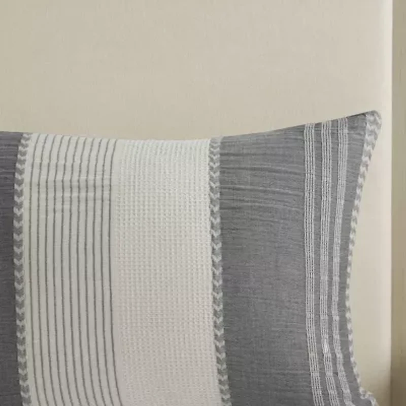 Madison Park Signature Murphy 8-pc Oversized Cotton Jacquard Comforter Set