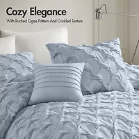 510 Design Bailey Diamond Pintuck Comforter Set with Decorative Pillow