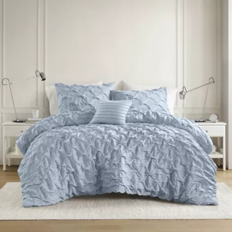 510 Design Bailey Diamond Pintuck Comforter Set with Decorative Pillow