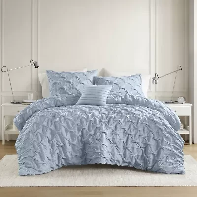 510 Design Bailey Diamond Pintuck Comforter Set with Decorative Pillow