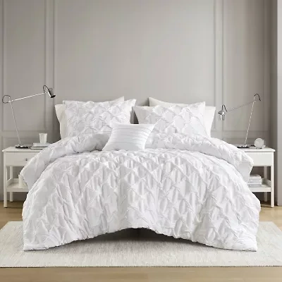510 Design Bailey Diamond Pintuck Comforter Set with Decorative Pillow