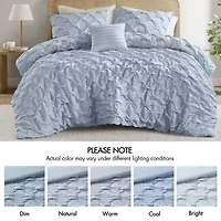 510 Design Bailey Diamond Pintuck Comforter Set with Decorative Pillow