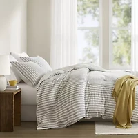Madison Park Cora  Rayon Cotton Blend 3-pc. Easy Care Duvet Cover Set