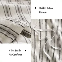 Madison Park Cora  Rayon Cotton Blend 3-pc. Easy Care Duvet Cover Set