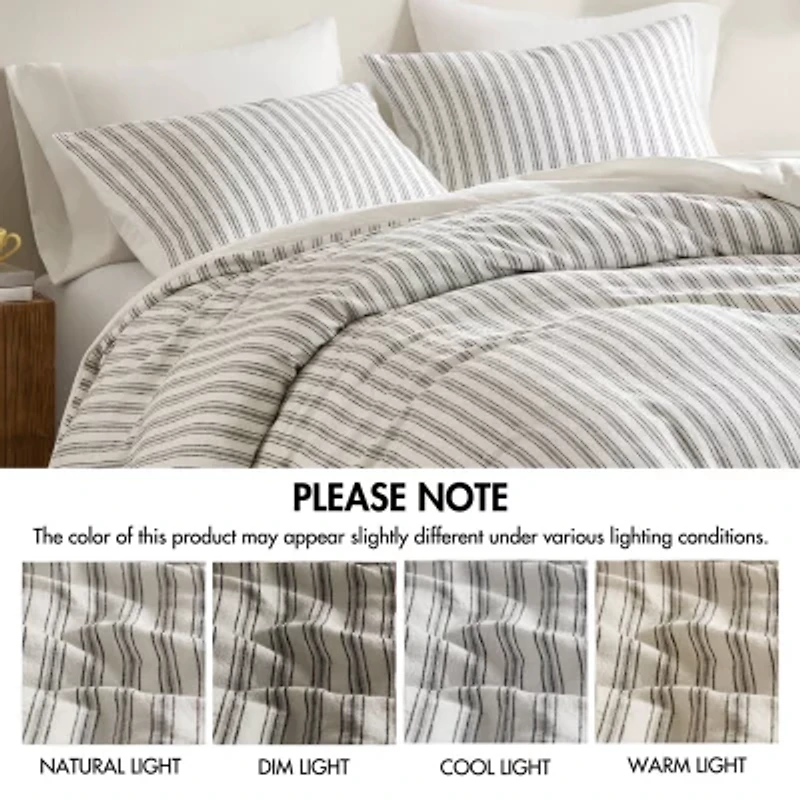 Madison Park Cora  Rayon Cotton Blend 3-pc. Easy Care Duvet Cover Set