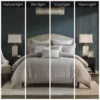 Madison Park Signature Pescal Velvet 8-pc Comforter Set with Decorative Pillows