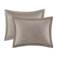 Madison Park Signature Pescal Velvet 8-pc Comforter Set with Decorative Pillows