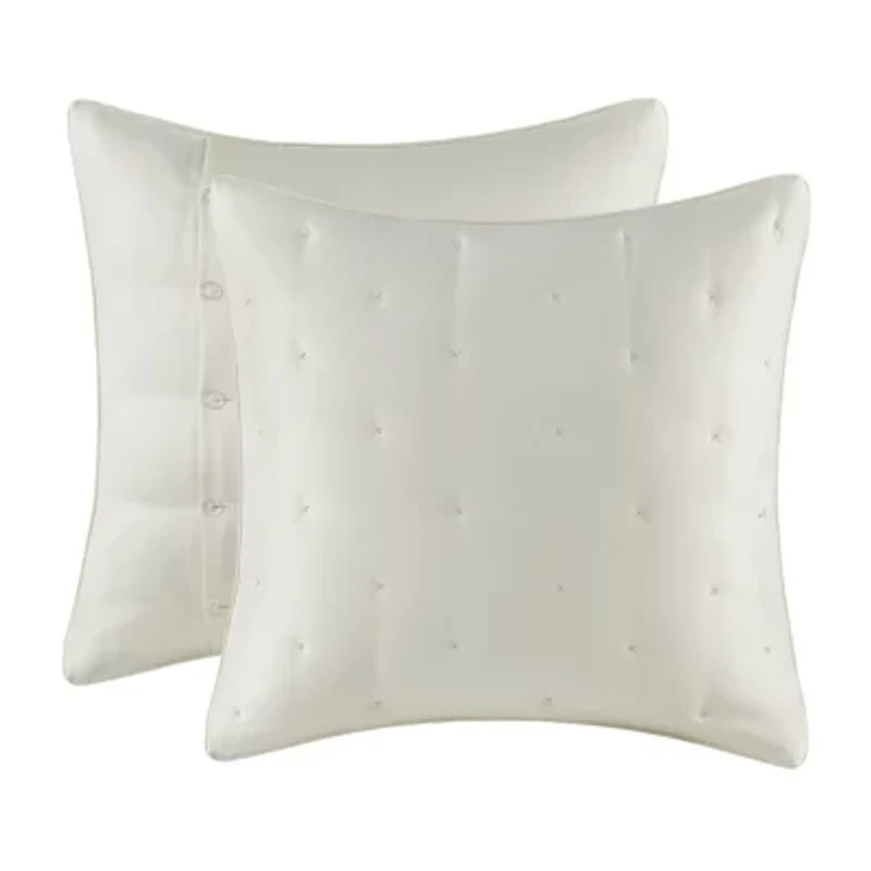 Madison Park Signature Pescal Velvet 8-pc Comforter Set with Decorative Pillows