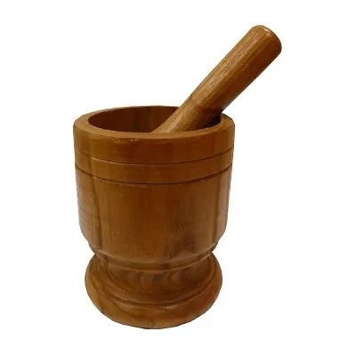 IMUSA Jumbo 2-pc. Wood Mortar and Pestle Set