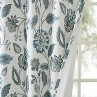 Madison Park Laurel Floral Grommet Top Energy Saving Light-Filtering Single Curtain Panel