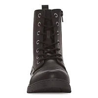 Arizona Jean Co Womens Queen Flat Heel Combat Boots