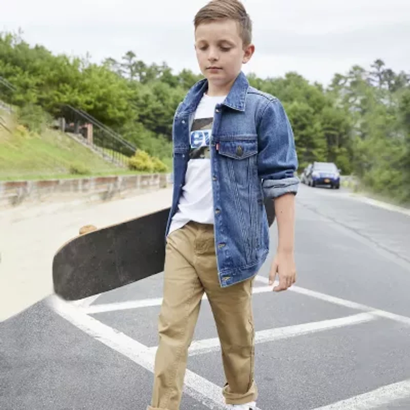 Levi's® Sueded Big Kid Boys Adjustable Waist 511™ Slim Fit Pant