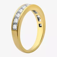 (H-I / I1) Round 1 1/2 CT. T.W. Lab Grown Diamond Bridal Set 10K or 14K Gold