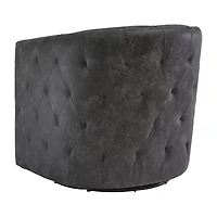 Signature Design by Ashley® Brentlow  Living Room Collection Tufted Swivel Barrel Chair