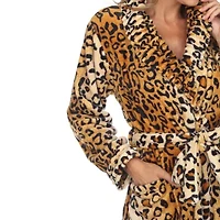 White Mark Womens Long Sleeve Length Robe
