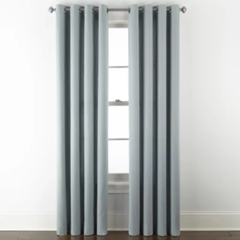 Linden Street Naturals Grommet Top Light-Filtering Single Curtain Panel
