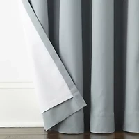 Linden Street Naturals Grommet Top 100% Blackout Single Curtain Panel