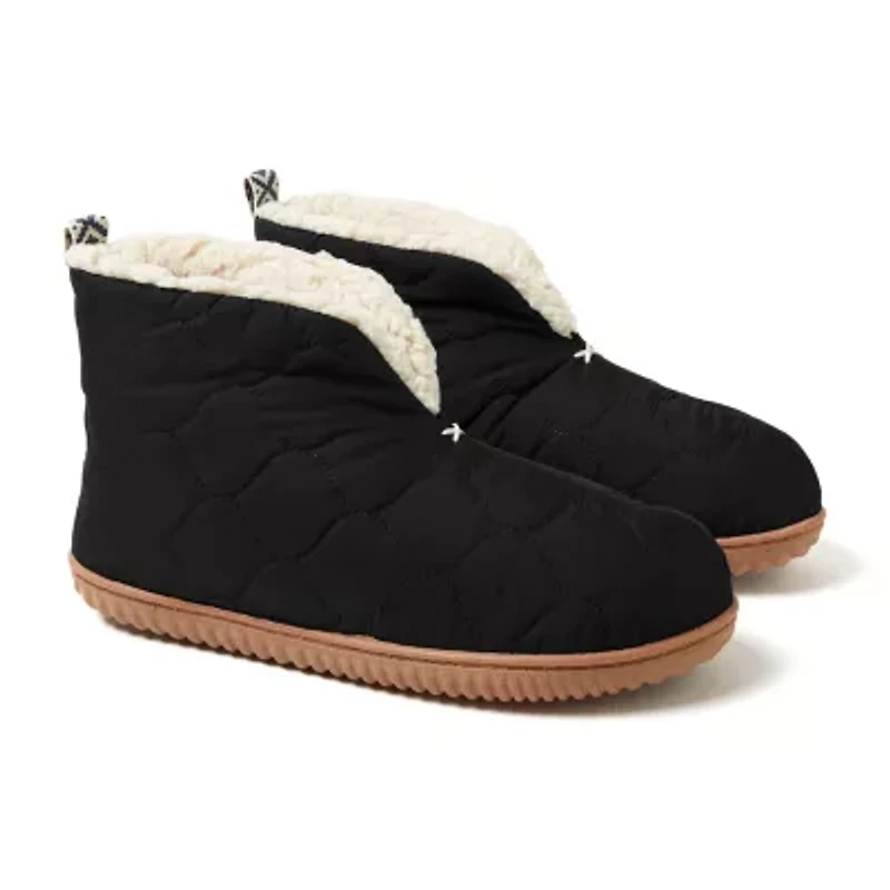 Dearfoams Warm Up Womens Memory Foam Bootie Slippers