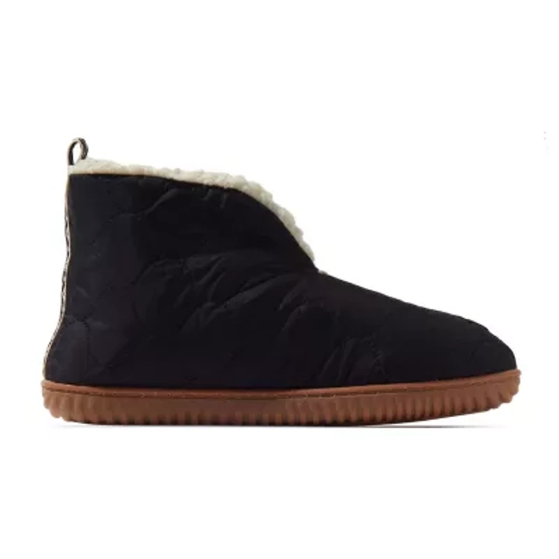 Dearfoams Warm Up Womens Memory Foam Bootie Slippers