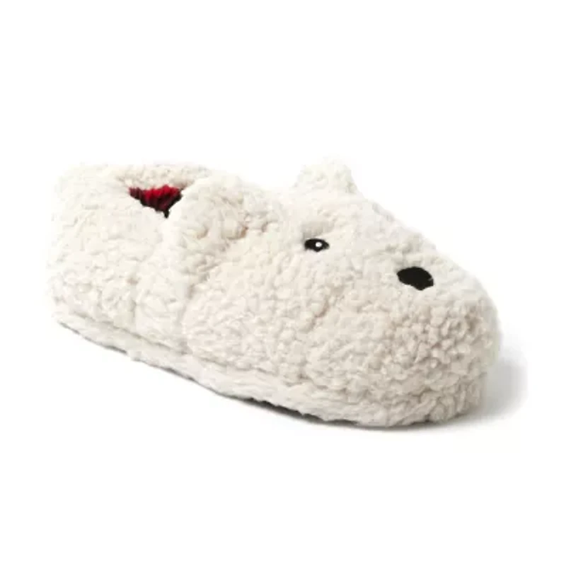 Dearfoams Adult Closed Back Womens Memory Foam Slip-On Slippers